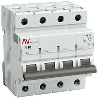 Выключатель автоматический EKF Averes AV-6 4п 16А B 6кА картинка
